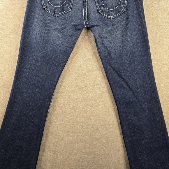 True Religion Womens Bootcut Jeans 28 (29x32 Actual) Dark Blue Denim Western (G5 - Picture 10 of 11